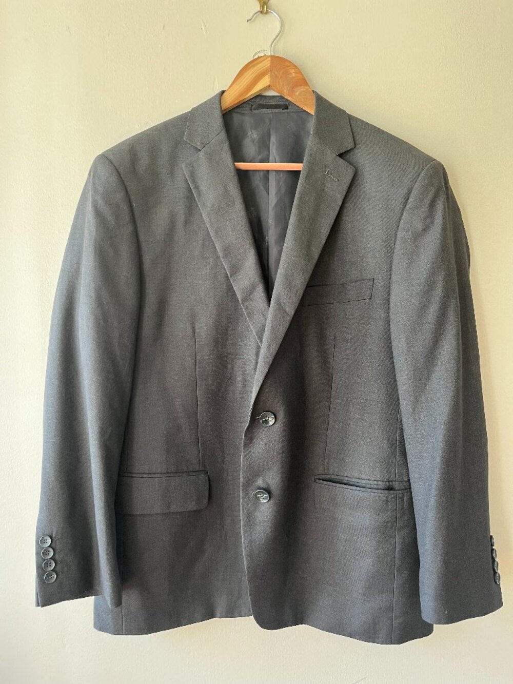 Carlo Lusso Sz 42 S‎ Gray Blazer Sport Coat 150 High Twist Super Deluxe Men
